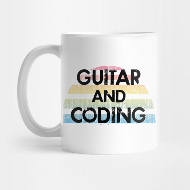 Guitar and coding. Funny programming quote. Badass coder. Coolest best most awesome programmer ever. Gifts for coders and music lovers. Coding humor by BlaiseDesign